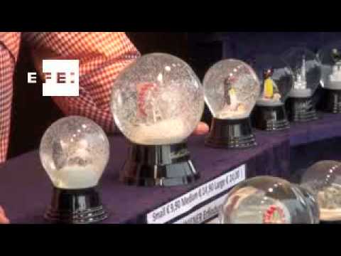bolas de cristal de nieve antiguas