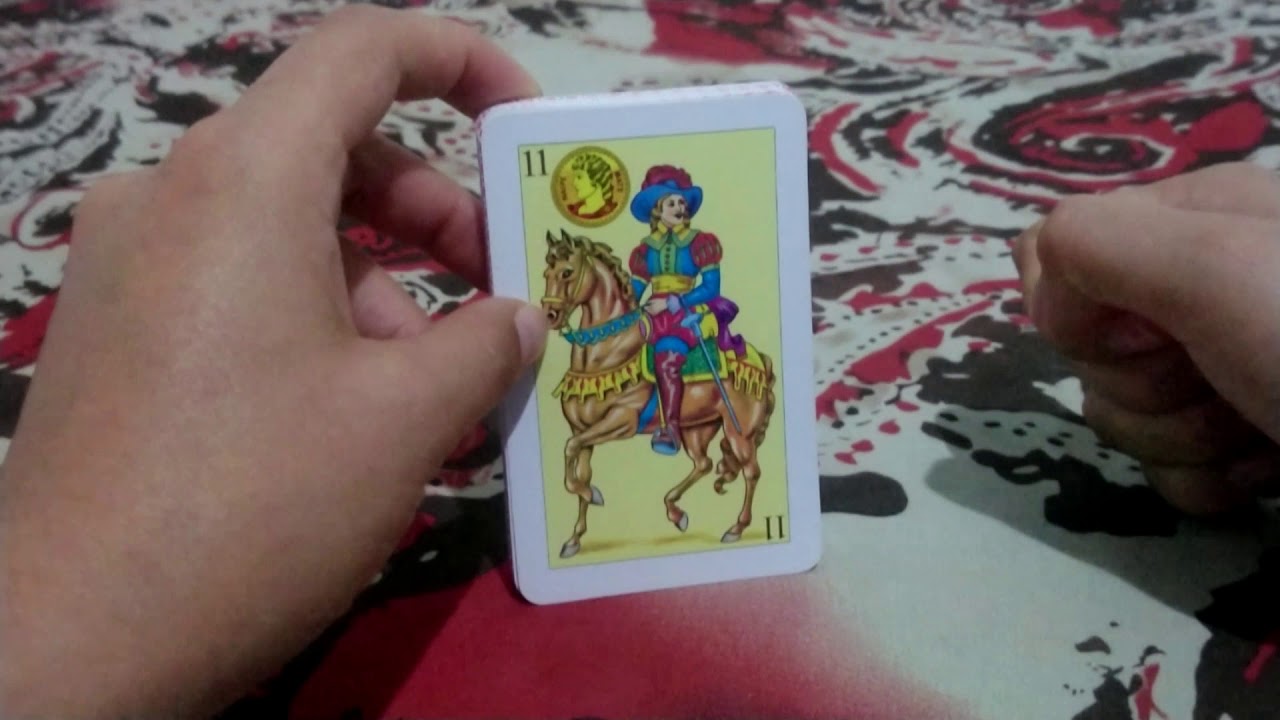 caballo de oros en el amor baraja española