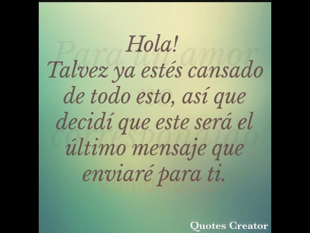 carta de despedida a un amor no correspondido