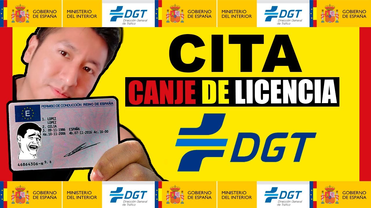 cita previa para canje de permiso de conducir