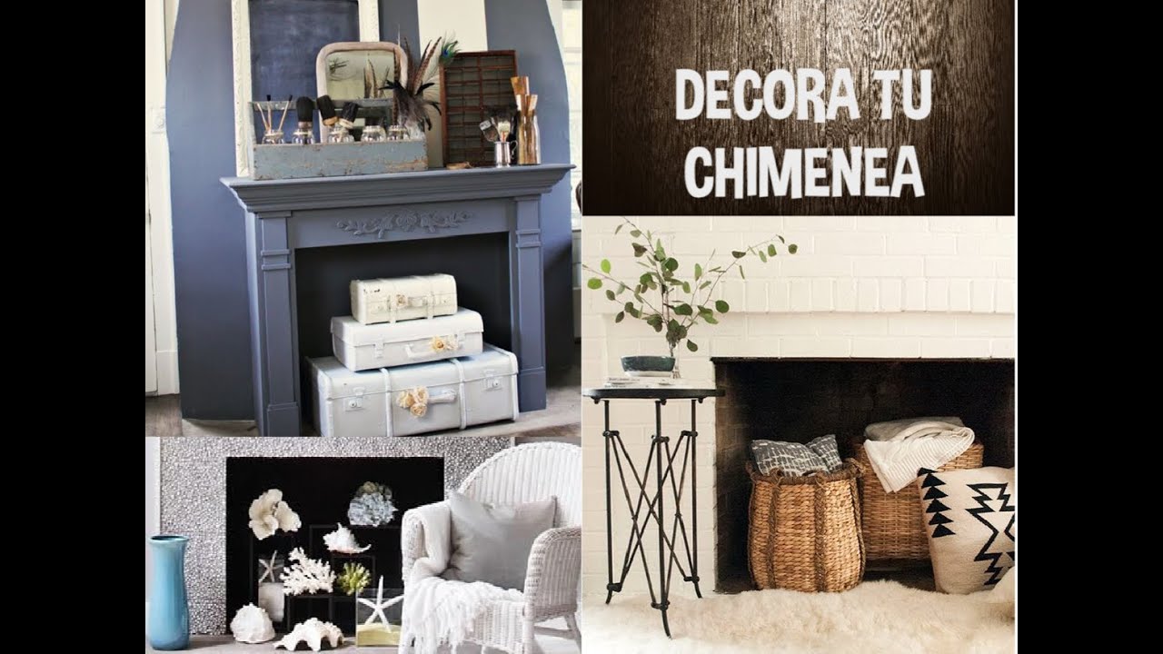como decorar una chimenea que no se utiliza