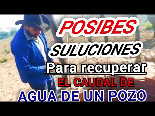 como saber si mi pozo se está secando