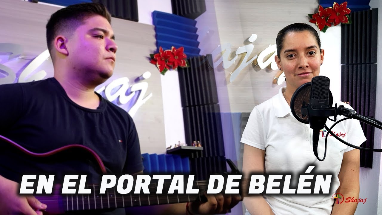 en el portal de belén letra graciosa