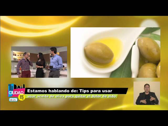 remedio casero para dolor de oido aceite de oliva