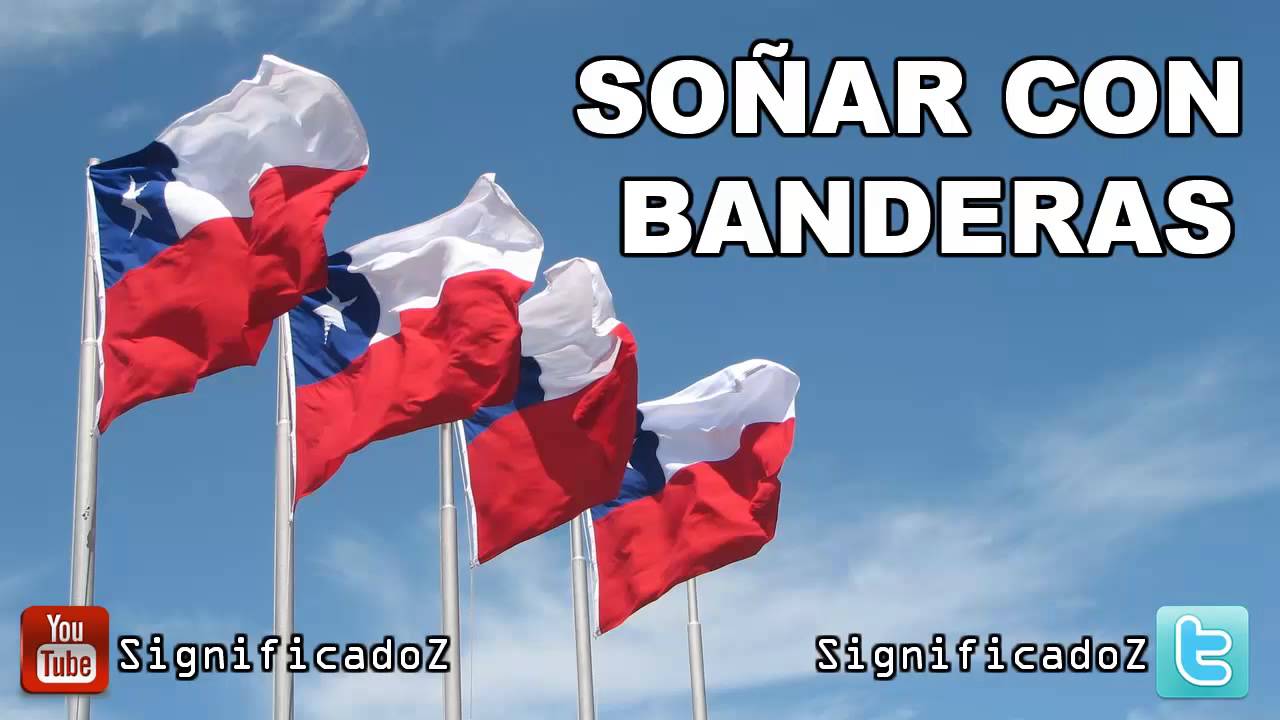 soñar con bandera roja y blanca