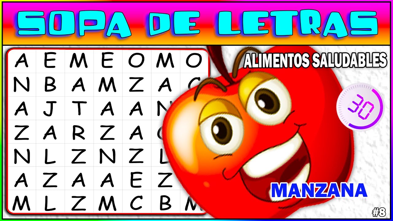 sopa de letras niños 7 años