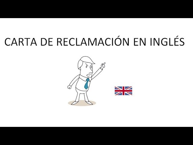 una carta de queja en ingles