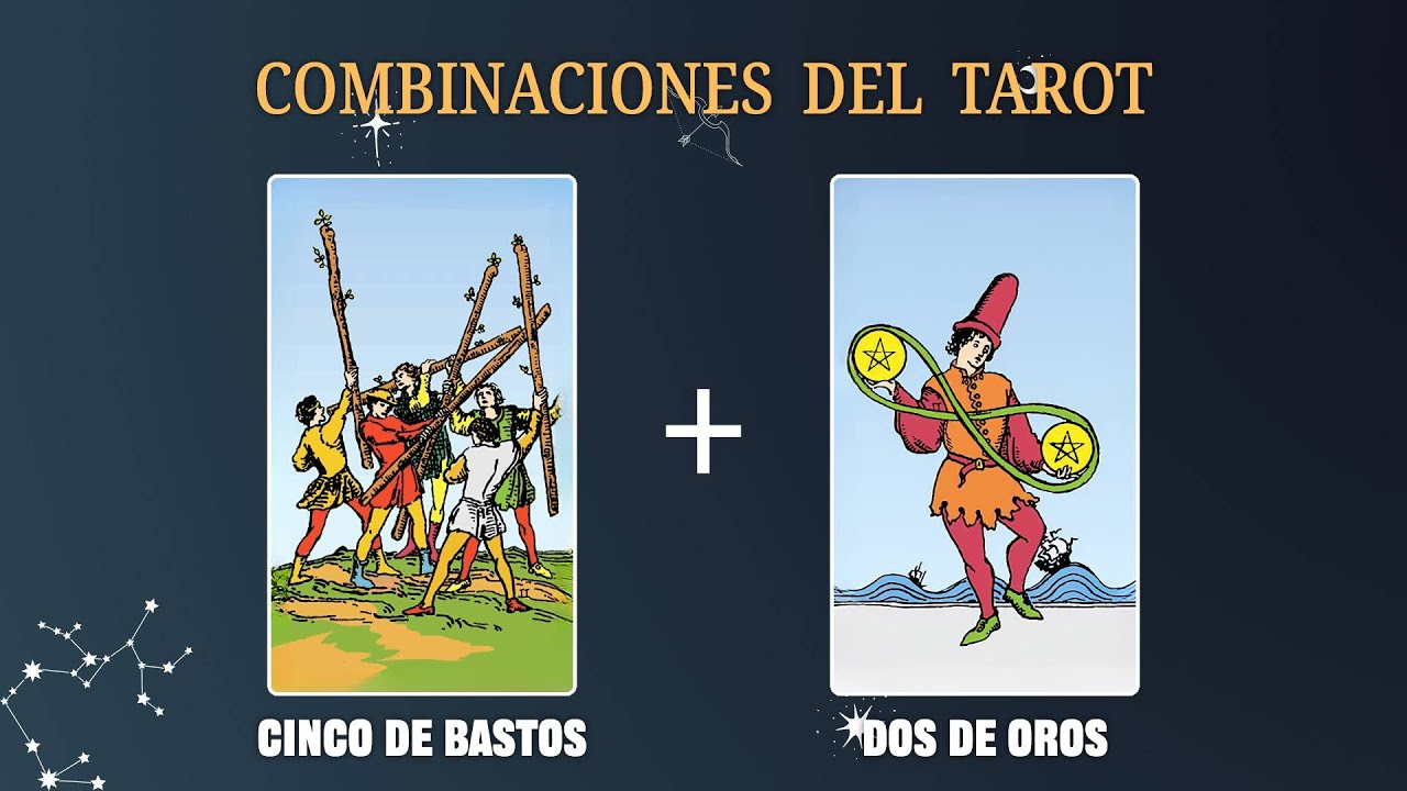 5 de oros y 2 de bastos