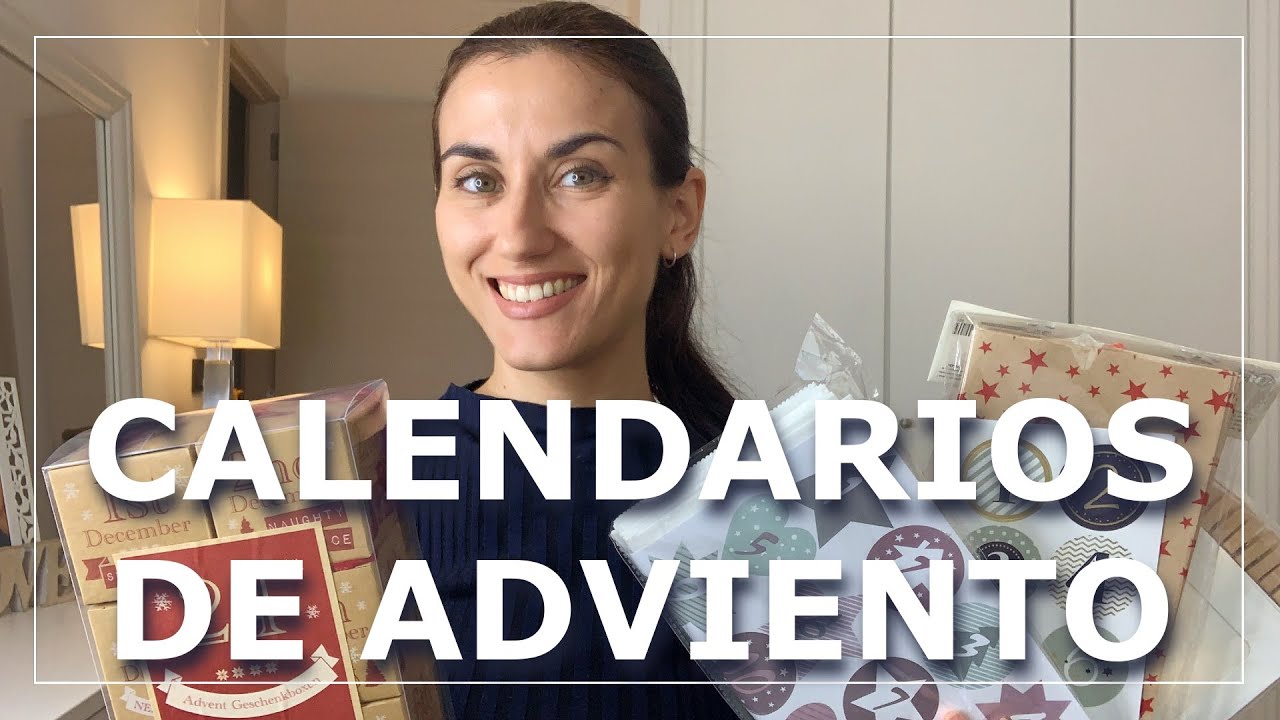 calendario de adviento vacio para rellenar