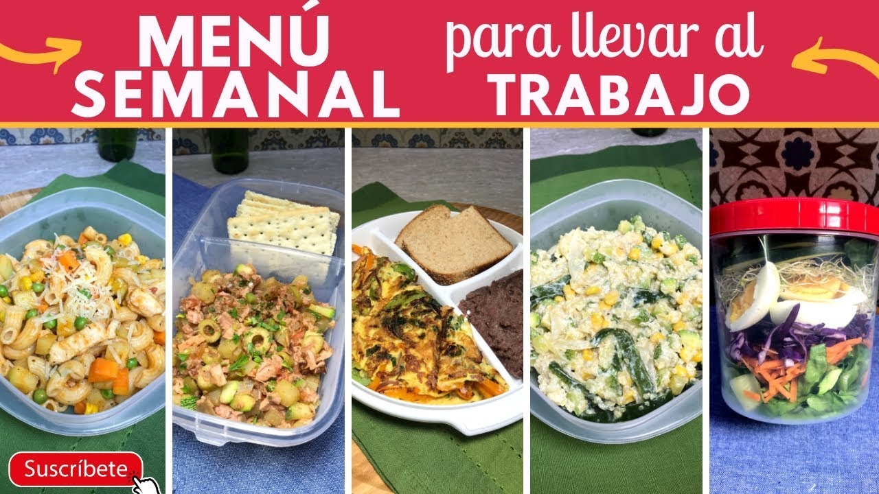 comida para llevar al trabajo sin calentar