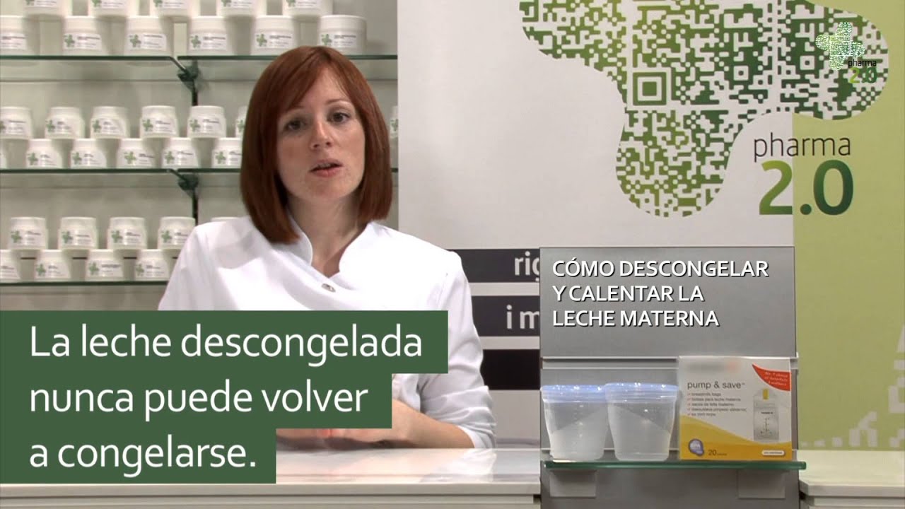 como descongelar y calentar leche materna