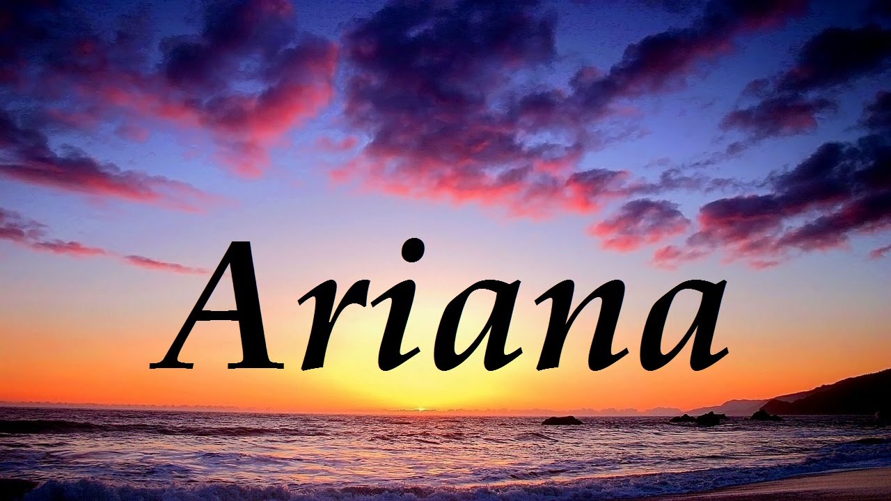 como se escribe ariana en arabe