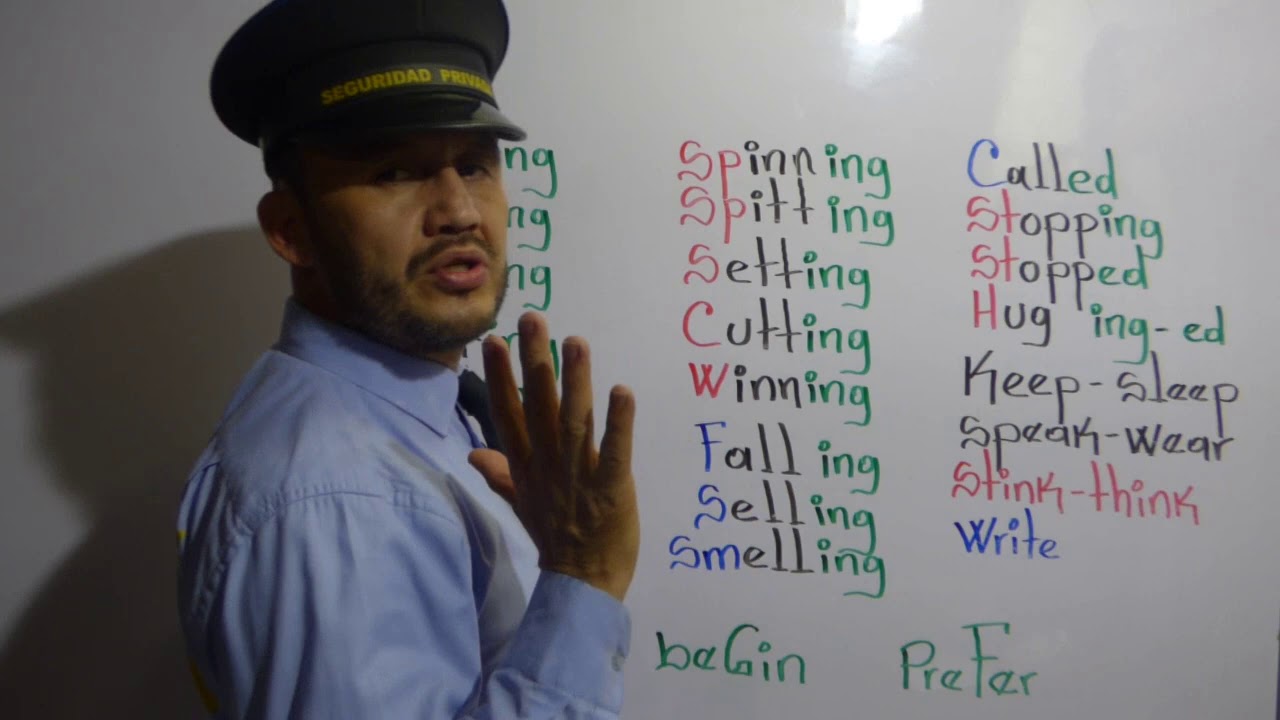 cuando se dobla la consonante en ingles