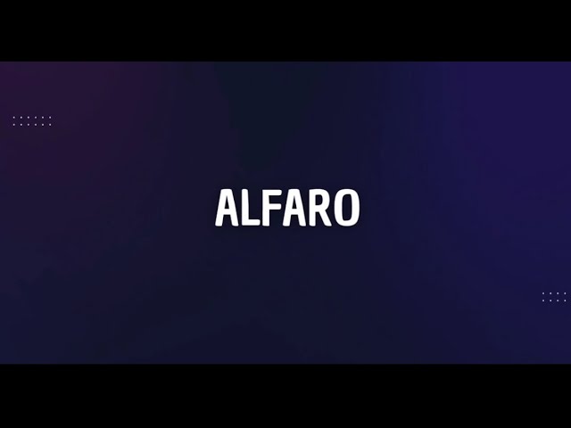 de donde viene el apellido alfaro