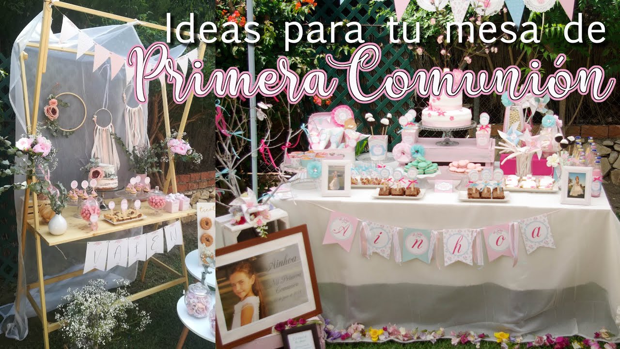 ideas para decorar una mesa de comunion