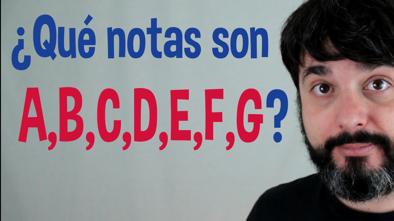 notas musicales en ingles a b c d