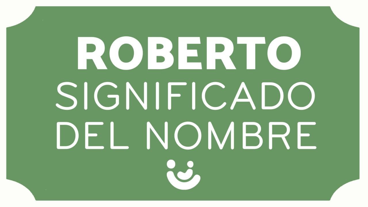significado de roberto en la biblia
