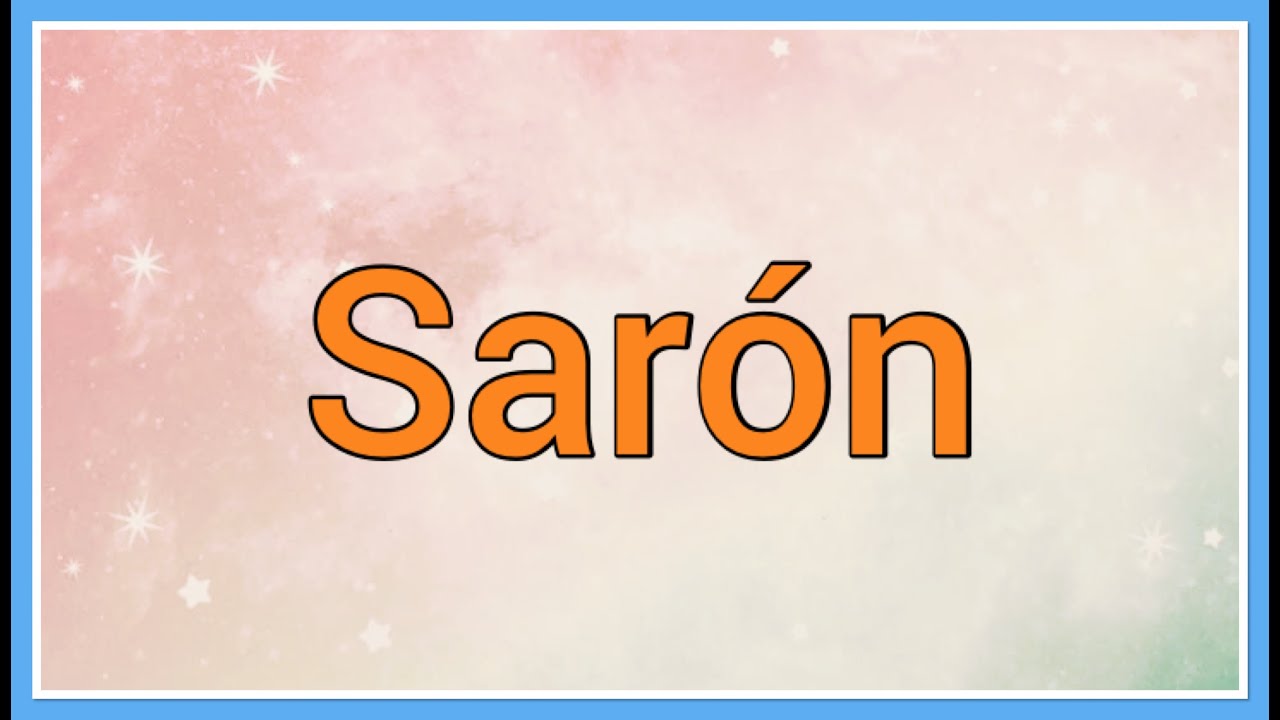 significado de sharon en la biblia