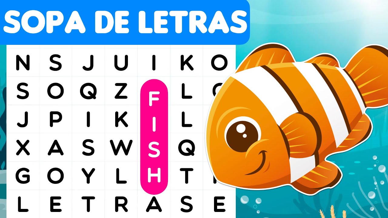 sopa de letras animales en ingles